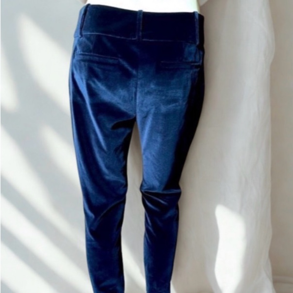 Alice + Olivia Sapphire Velvet Trousers - Picture 2 of 5